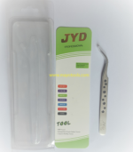 JYD Fine Super tweezer, 45 degree angled sharptip